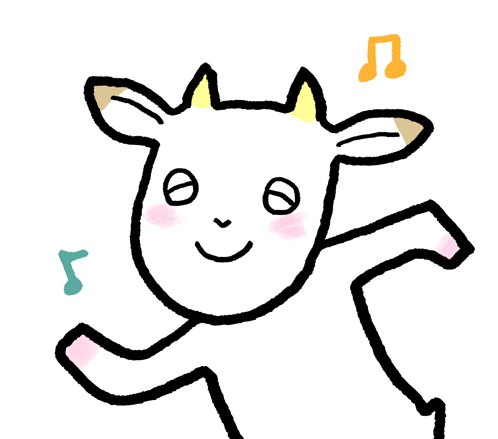LINEstampWhitegoat